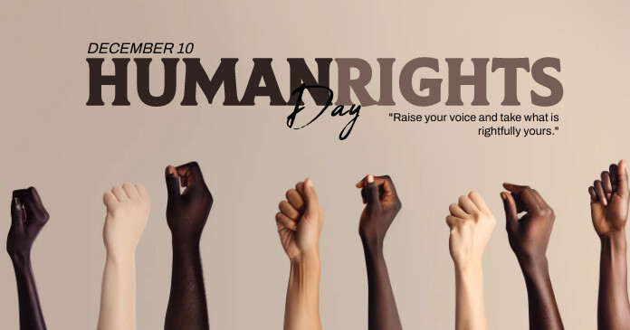 Human Rights Day Facebook Post template | PosterMyWall
