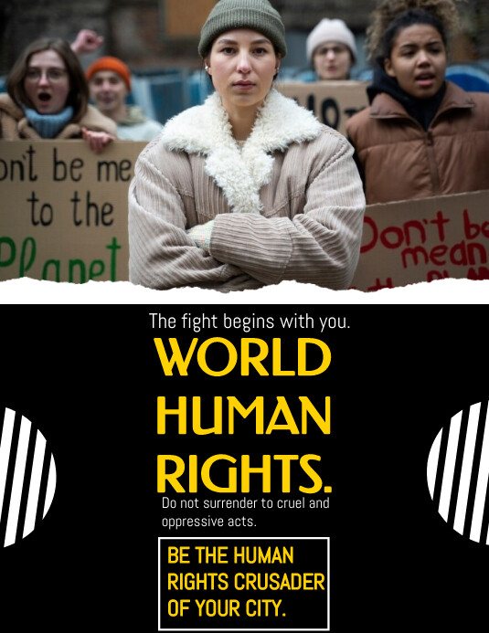 Campaign For Rights Human Rights Day Flyer,human rights campaign Template | PosterMyWall