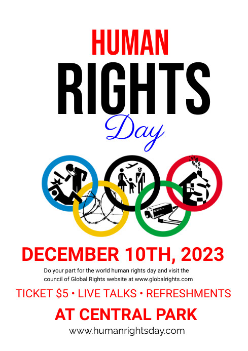 human rights day flyer Template | PosterMyWall