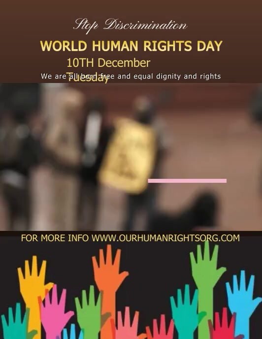Human rights day Flyer Template | PosterMyWall