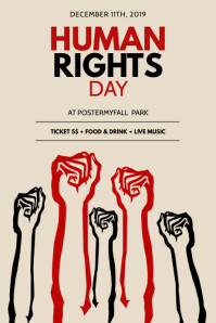 Modern Human Rights Propaganda Poster Template | PosterMyWall