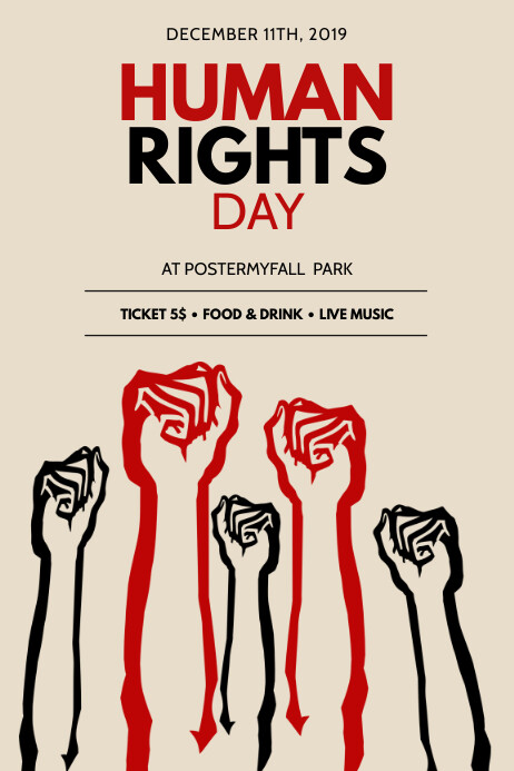 Human Rights Day Flyer Template | PosterMyWall