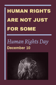 Human Rights day flyer template | PosterMyWall