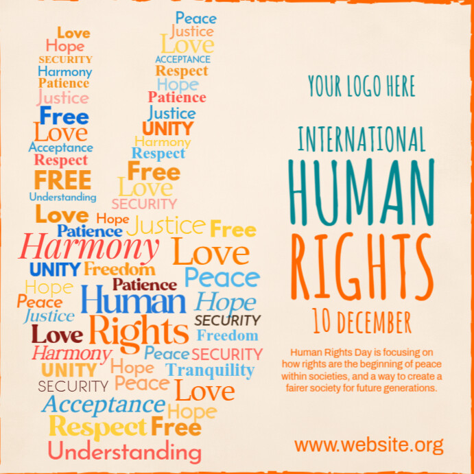 Copy of Human Rights Day Post Template | PosterMyWall