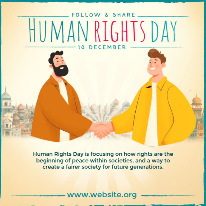 Human Rights Day Post Template | PosterMyWall