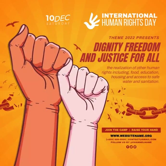 Human Rights Day Post Template | PosterMyWall