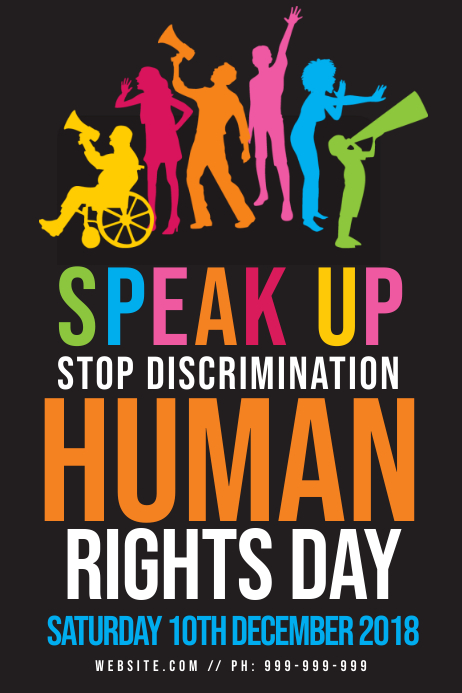 Human Rights Day Poster Template Postermywall