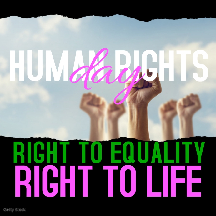 Human Rights Advertising Human Rights Day Social Media Ad Template | PosterMyWall