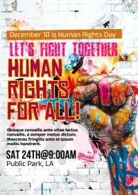 Human Rights A5 template