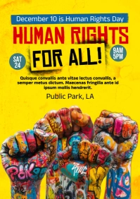 Human Rights A5 template