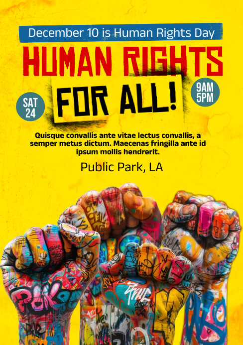 Human Rights Template | PosterMyWall