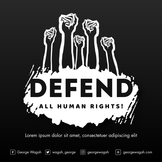 human rights Template | PosterMyWall