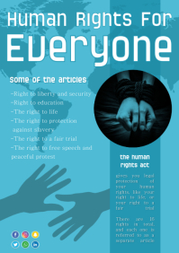 Modern Human Rights Propaganda Poster Template | PosterMyWall