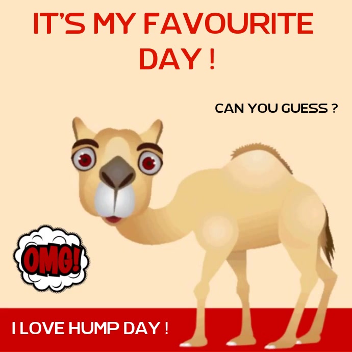 Hump Day Card Online Social Media Template Postermywall