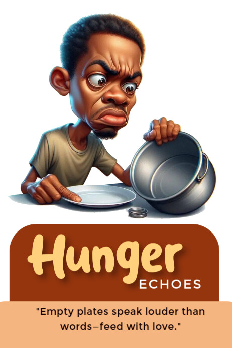 Hunger echoes Poster template