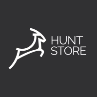 hunting animal grey and white colors icon tem Logo template