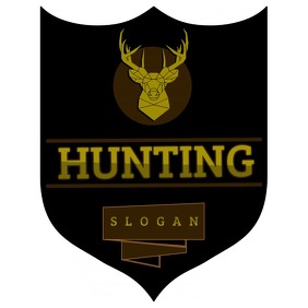 Hunting logo template