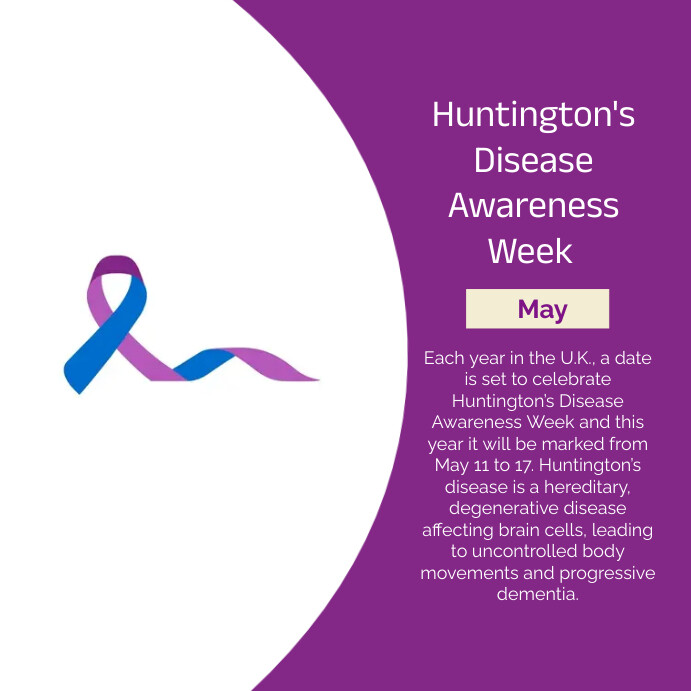huntington’s disease awareness Template | PosterMyWall