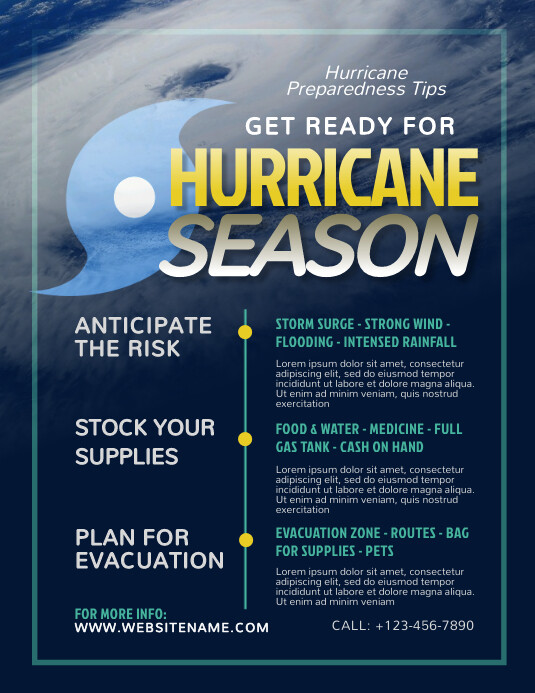 Hurricane Readiness Flyers Hurricane Preparedness & Response For