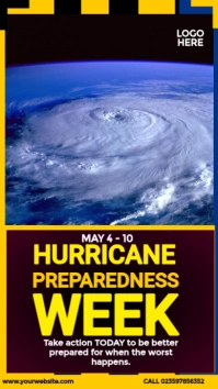 Hurricane Preparedness Week Instagram Story template