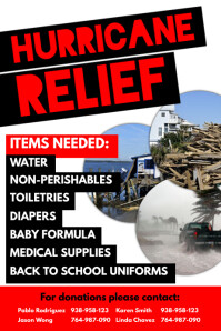 Hurricane Relief Flyer Template | PosterMyWall