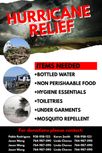 Hurricane Relief Flyer Template | PosterMyWall