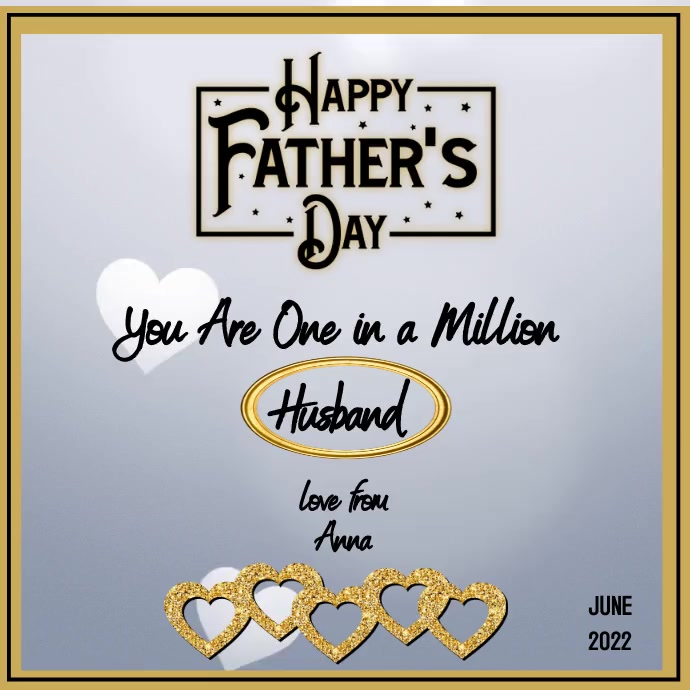 Husband  - Happy Father's Day Instagram-opslag template