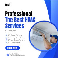 HVAC PROFESSIONAL SERVICES Template | PosterMyWall