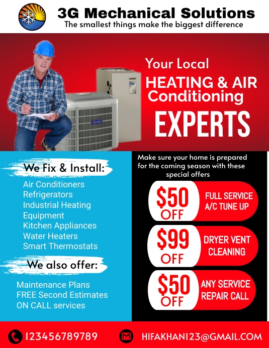 HVAC Flyer Template PosterMyWall