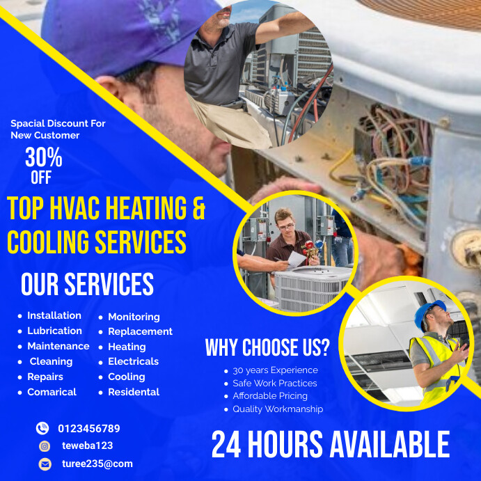 Hvac Flyers Template | PosterMyWall
