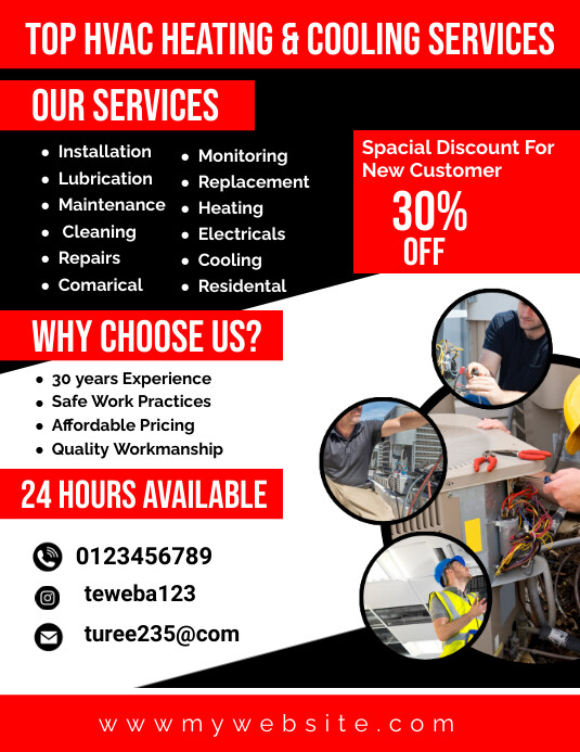 Hvac Flyers Template | PosterMyWall