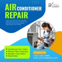 HVAC social media cooling template  AC repair discount Instagram Plasing