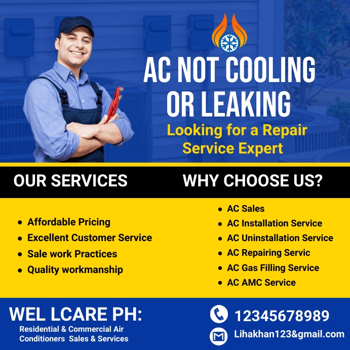 HVAC training and repairs FLYERS Template PosterMyWall