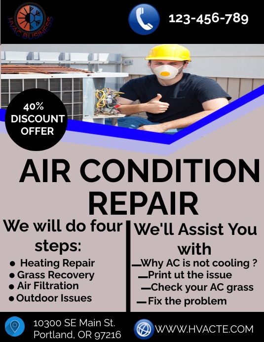 HVAC training and repairs flyers Template PosterMyWall HVAC training and repairs flyers Template PosterMyWall