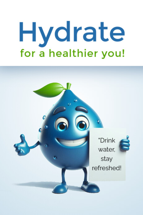 hydrate Poster template