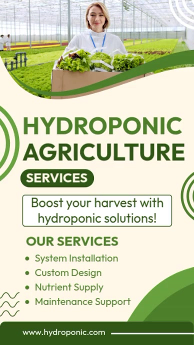 Hydroponic Agriculture Services Template | PosterMyWall