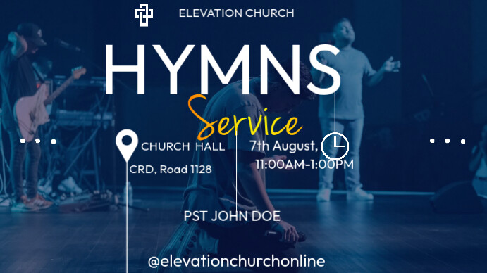 HYMNS SERVICE (6) Digital Display (16:9) template