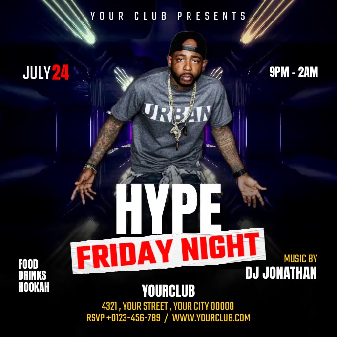 Copy of Hype Friday Night | PosterMyWall