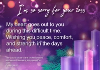 I'm Sorry for Your Loss Card A5 template