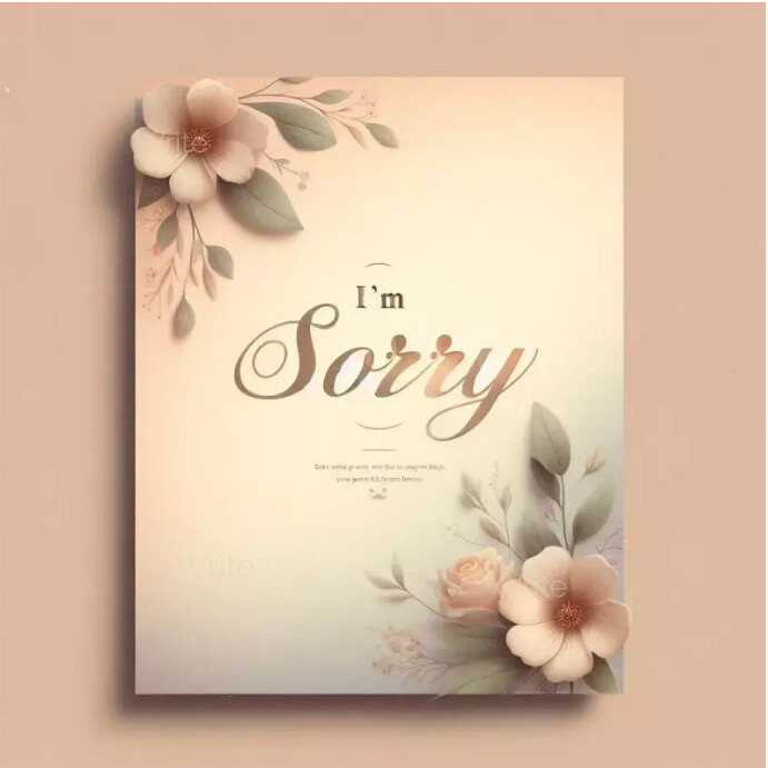 I'm sorry Instagram posts Template | PosterMyWall