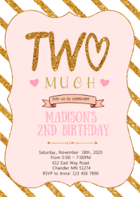 Princess and pirates birthday invitation Template | PosterMyWall
