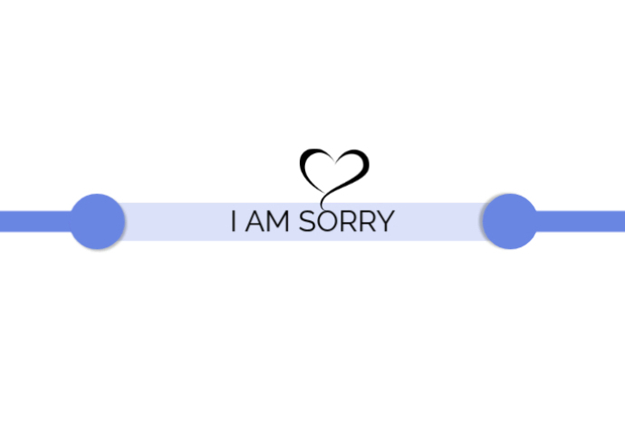 I AM SORRY CARD Template PosterMyWall