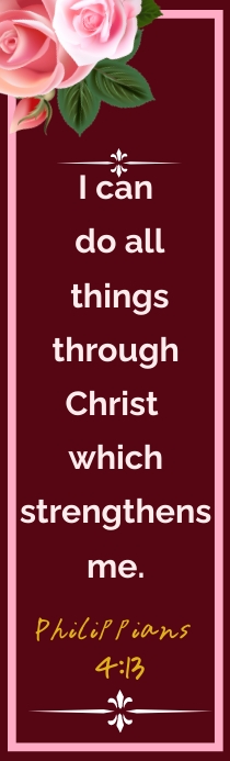 I Can Do All Things Bookmark Template PosterMyWall