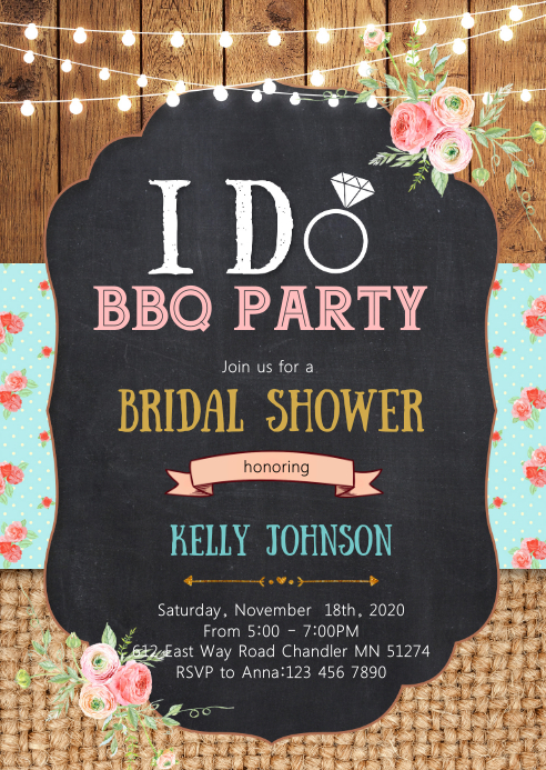Sjabloon Ik Doe Bbq Party Uitnodigingsbrochure Postermywall