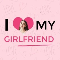I love my GF Instagram Post template