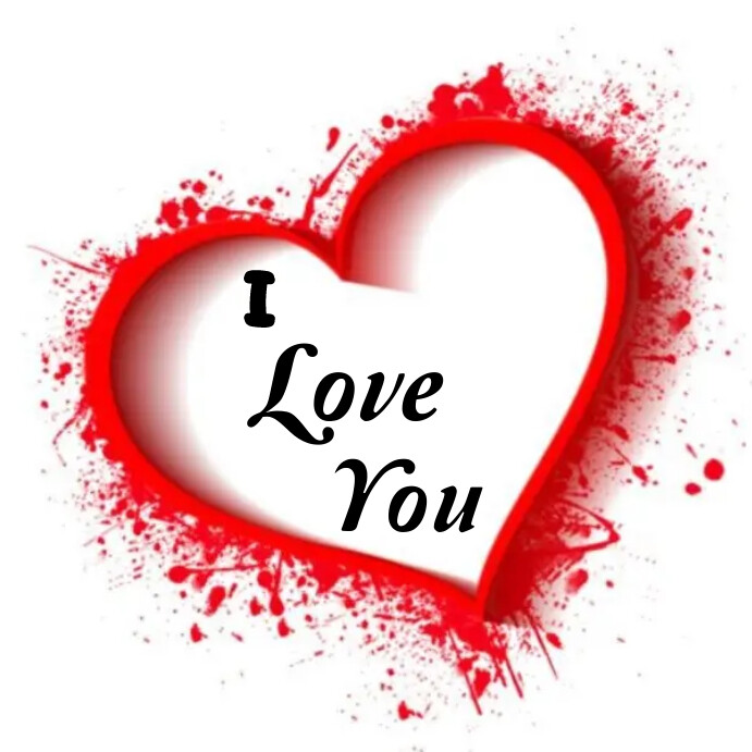 I love you Template PosterMyWall