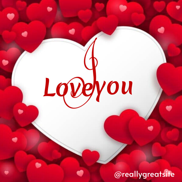 Plantilla de I love You Instagram Post 2024 | PosterMyWall