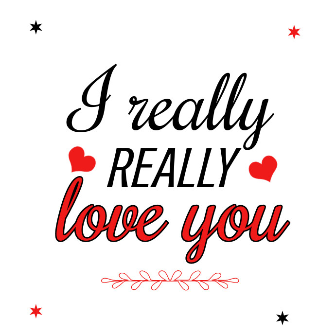 I love you quote card Template PosterMyWall