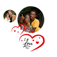 I love You Valentines Instagram Post template
