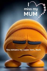 I miss you mum Gráfico de Pinterest template